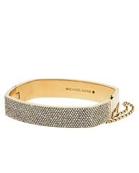 Michael Kors | Gold Pavé Hinge Bangle | Lyst