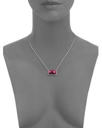 Ippolita | Metallic Wonderland Lipstick Pyrite, Clear Quartz & Sterling Silver Doublet Sliding Pendant Necklace | Lyst