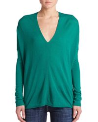 Vince | Green V-neck Sweater | Lyst