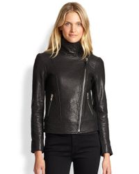 mackage moto leather jacket