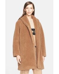 Max Mara 'Teddy Bear' Coat in Camel (Natural) - Lyst
