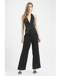 petite halter neck jumpsuit