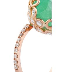 Lito | Green 18K Yellow Gold Ring With Emerald | Lyst