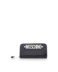 Moschino | Patent Leather Wallet In Black | Lyst