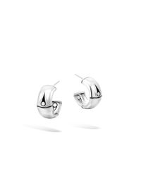 John Hardy | Metallic Bamboo Small Hoop Earrings | Lyst
