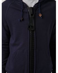 Band Of Outsiders Giant Zip Hoodie In Blue For Men Lyst Band Of Outsiders Giant Zip Hoodie In Blue For Men Lyst