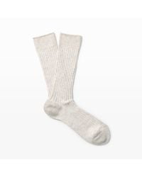 Club Monaco | Natural Ribbed Solid Sock for Men | Lyst