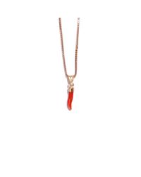 MZ Wallace | Metallic Coral Horn Charm Coral And Gold | Lyst