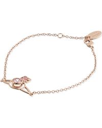 Vivienne Westwood Metallic Logo Charm Bracelet
