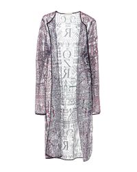 Mary Katrantzou Multicolor Letter Nuit Glitter Long Cardigan