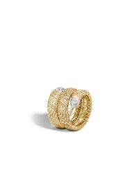 John Hardy | Metallic Classic Chain Double Coil Ring | Lyst