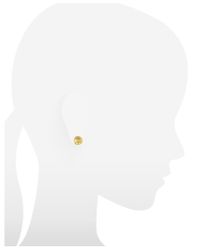 Michael Kors | Metallic Heritage Mk Logo Stud Earrings | Lyst