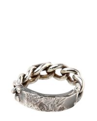 Emanuele Bicocchi | Metallic Chained Silver Ring for Men | Lyst