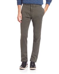Billy Reid | Brown Leonard Cotton Chinos for Men | Lyst