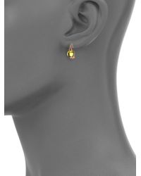 Pomellato | Yellow Peridot & 18K Rose Gold Cabochon Earrings | Lyst