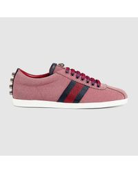 gucci pink glitter sneakers
