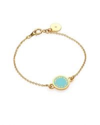 Marc By Marc Jacobs | Blue Logo Disc Charm Bracelet | Lyst