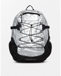 north face metallic backpack