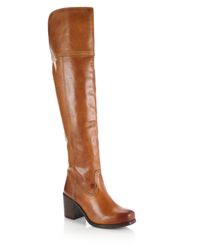 Frye | Brown Kendall Leather Over-the-knee Boots | Lyst