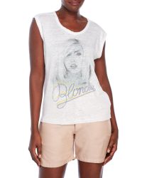Swildens White Miss Blondie Linen Tee