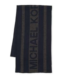 michael kors scarf mens blue