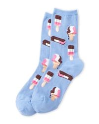 Hot Sox Blue Ice Cream Socks