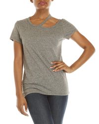Pam & Gela Gray Cuotut Slub Tee