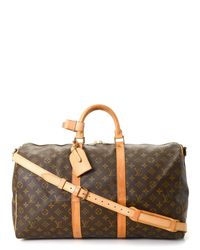Louis Vuitton Keepall 50 Bandouliere Travel Bag - Vintage in Brown - Lyst