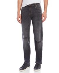 Versace Gray Pantalone Baggy Star Jeans for men