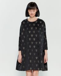 Ter Et Bantine Black Spider Motif A-line Dress