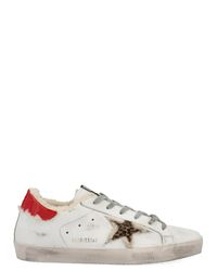 Golden Goose Deluxe Brand White Distressed Superstar Sneakers