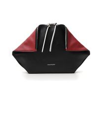 Alexander McQueen Black Leather Clutch