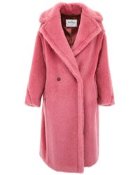 Max Mara Teddy Bear Coat in Pink | Lyst