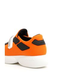 prada cloudbust black and orange