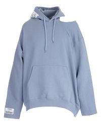 Hoodie with shoulder cutouts Clearance