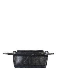 Saint Laurent Black Niki Medium Logo Monogram Belt Bag