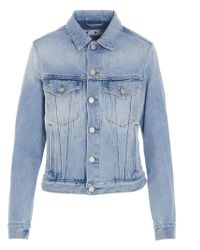 off white multicolor denim jacket