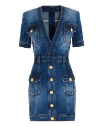 balmain denim dress
