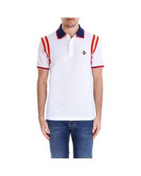 gucci bee polo white