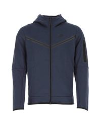 navy and white tech fleece