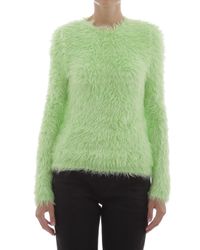 balenciaga neon green sweater