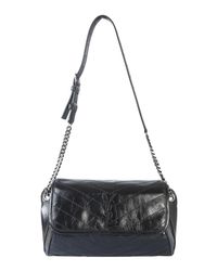 Saint Laurent Black Niki Medium Logo Monogram Belt Bag