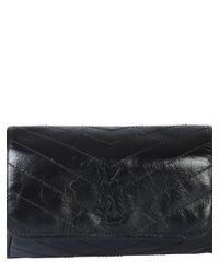 Saint Laurent Black Niki Medium Logo Monogram Belt Bag