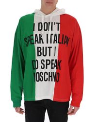 mens moschino hoodie