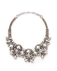 Valentino | Metallic Satin Back Strass Necklace | Lyst