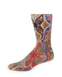 Etro | Multicolor Paisley-printed Dress Socks for Men | Lyst