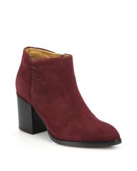 Alberto Fermani | Purple Anzio Suede Booties | Lyst