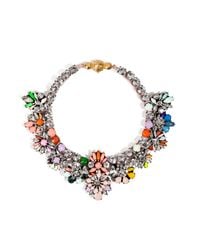 Shourouk | Red Daisy Crystal Necklace | Lyst