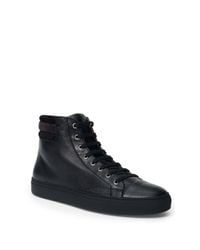 Ralph Lauren | Black Stamford Nappa Sneaker for Men | Lyst