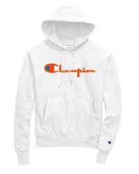 champion neon orange hoodie